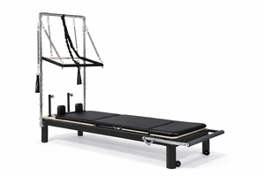 ALLORO Reformer Black Edition mit Halfcadillac und Matten-Aufsatz